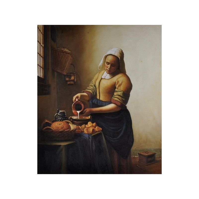 The Milkmaid Circa 1658 60 By Johannes Vermeer Oil Painting Reproductions