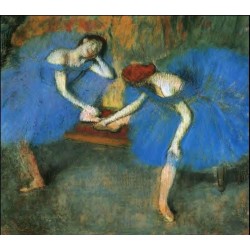 Two Dancers in Blue by...