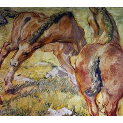Mutterpferd und Fohlen by Franz Marc oil painting art gallery