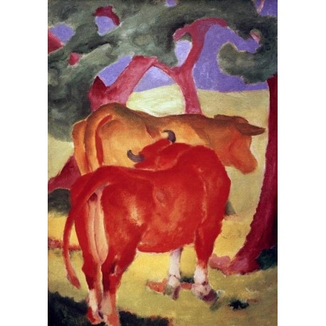 Rote Kuhe by Franz Marc oil painting art gallery