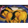 The Little Yellow Horses by Franz Marc oil painting art gallery