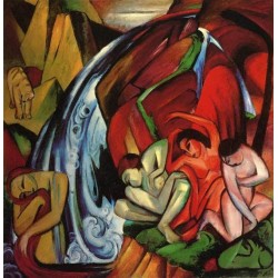 The Waterfall by Franz Marc...