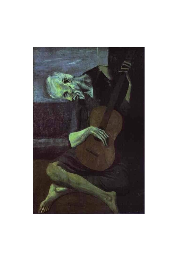 The Old Guitarist By Pablo Picasso Oil Painting Art Gallery