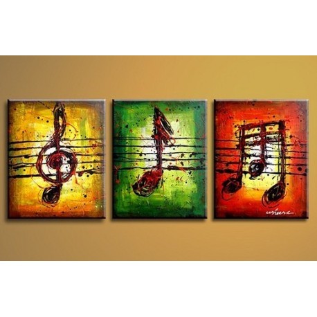 abstract art music notes paintings