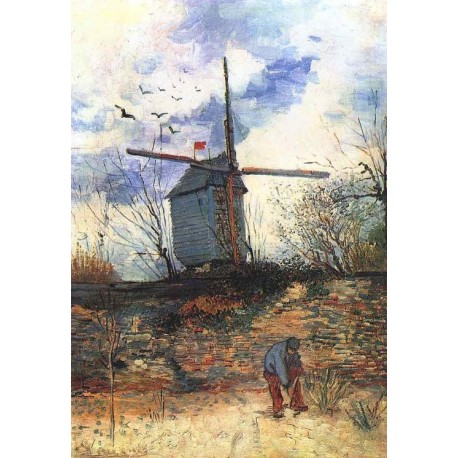 Le Moulin de la Gallette 3 by Vincent Van Gogh 