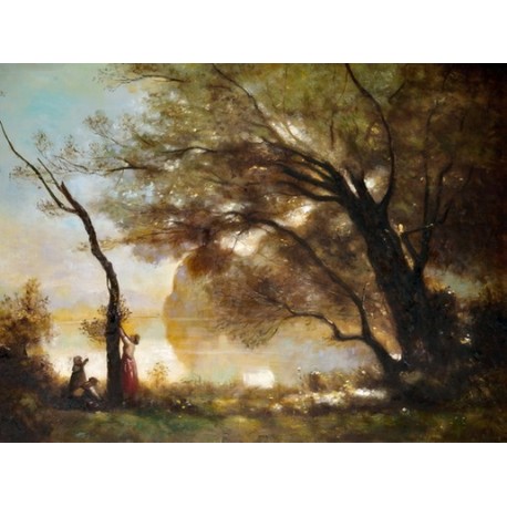 Souvenir of Montefontaine by Camille Corot oil painting art gallery