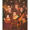 Los Musicos-By Fernando Botero- Art gallery oil painting reproductions