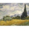 Wheat Field with Cypress by Vincent Van Gogh -Art gallery oil painting reproductions