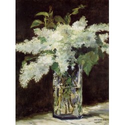 Lilacs in a Vase By Edouard...