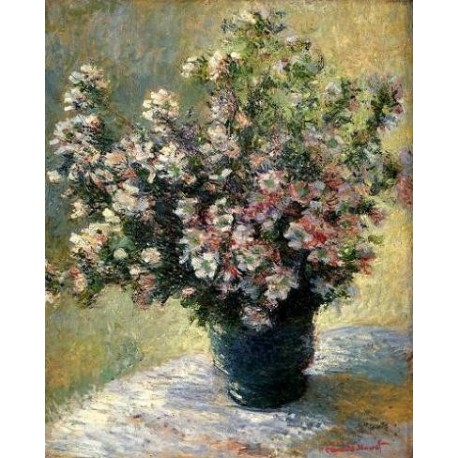 Vase of Flowers by Claude Oscar Monet  - Art gallery oil painting reproductions