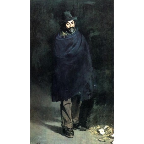 The Philosopher Beggar with Oysters 1864-67 By Edouard Manet - Art gallery oil painting reproductions