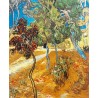 Trees in the Asylum Garden by Vincent Van Gogh -  Art gallery oil painting reproductions