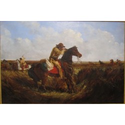 The Check - Keep Your Distance By Arthur Fitzwilliam Tait - Art gallery oil painting reproductions