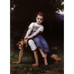 The Horseback Ride 1884 by William Adolphe Bouguereau - Art gallery oil painting reproductions