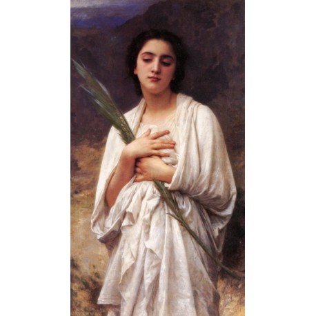 The Palm Leaf  by  William Adolphe Bouguereau - Art gallery oil painting reproductions