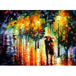 Romantic Walk II Home Decor Abstract Oil Painting