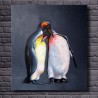 Two Penguins -Hand-Painted Modern Home decor wall art oil Painting