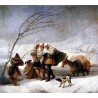 The Snowstorm by Francisco de Goya-Art gallery oil painting reproductions