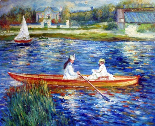 pierre auguste renoir boating on the seine