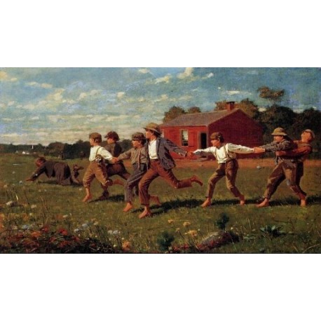 Snap the Whip by Winslow Homer- Art gallery oil painting reproductions