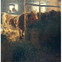 Cows in a Stall by Gustav...