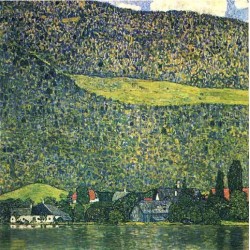 Unterach am Attersee by Gustav Klimt-Art gallery oil painting reproductions