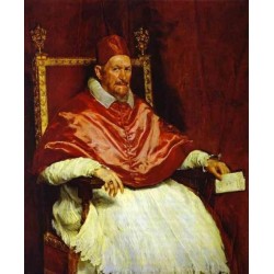 Pope Innocent  X 1650 by Diego Velazquez - Art gallery oil painting reproductions