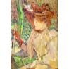 Portrait of Honorine Platzer 1891 by Henri de Toulouse-Lautrec-Art gallery oil painting reproductions